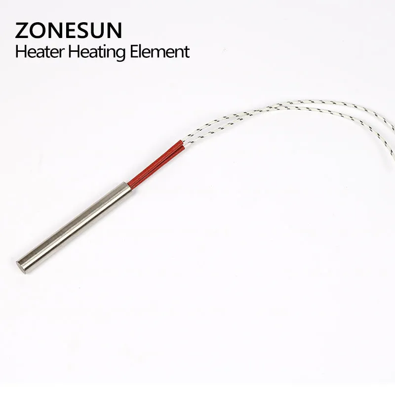 ZONESUN 5pcs diameter 6.8.10.12mm 220V Heating Element Mould Wired Cartridge Heater