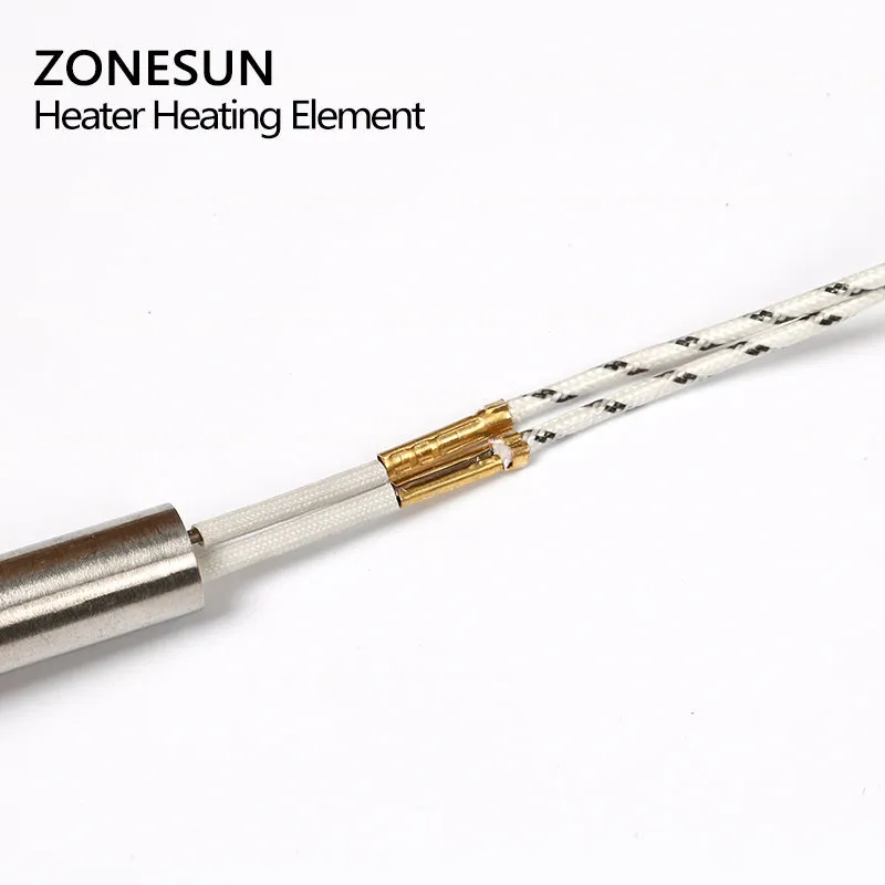 ZONESUN 5pcs diameter 6.8.10.12mm 220V Heating Element Mould Wired Cartridge Heater