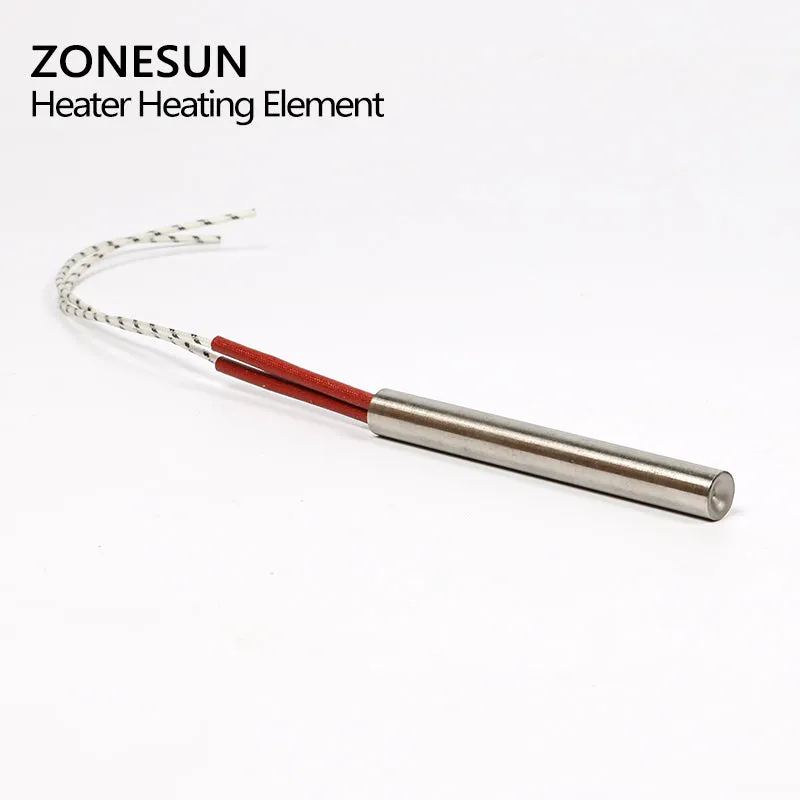 ZONESUN 5pcs diameter 6.8.10.12mm 220V Heating Element Mould Wired Cartridge Heater